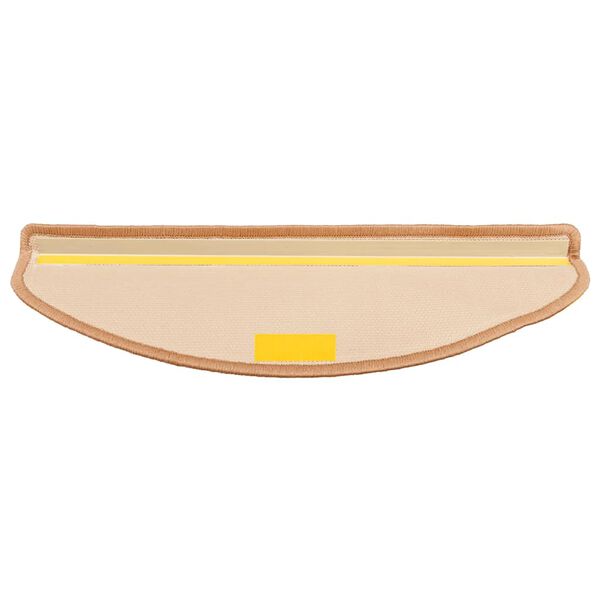 vidaXL selvkl&aelig;bende trappem&aring;tter 5 stk. 65x21x4 cm beige