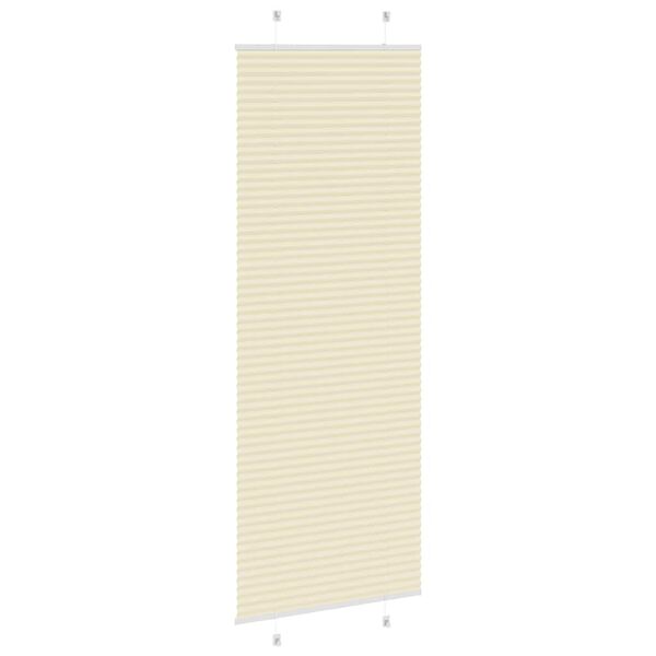 vidaXL Pliss&eacute;gardin fl&oslash;de 75x200 cm Stofbredde 74,4 cm Polyester