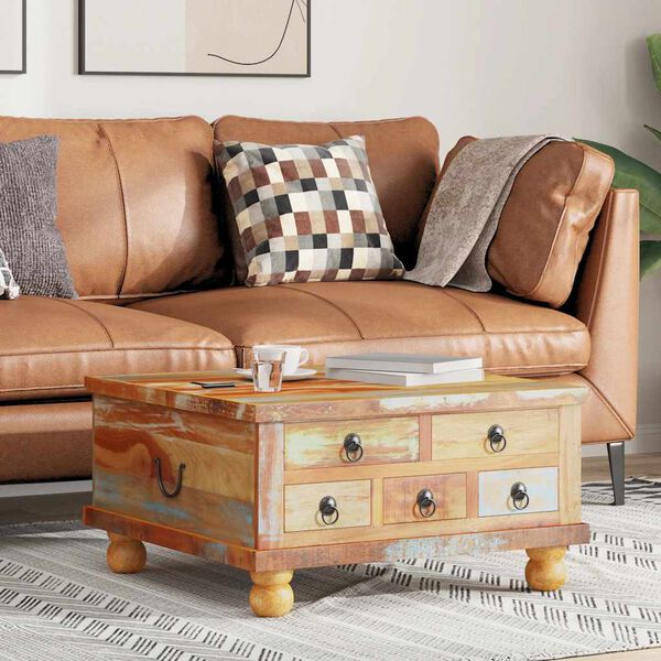 vidaXL sofabord 70x70x38 cm genbrugstræ