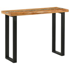 vidaXL Konsolbord Brun 100 x 35 x 75 cm Massiv Teaktr&aelig;