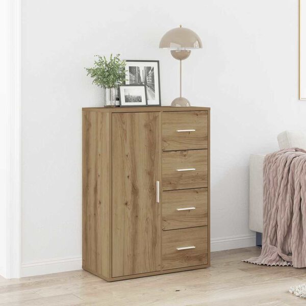 vidaXL Sideboard Artisan Egetr&aelig; 60 x 31 x 84 cm Konstrueret tr&aelig;
