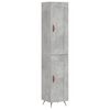 vidaXL skab 34,5x34x180 cm konstrueret tr&aelig; betongr&aring;