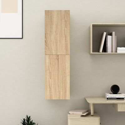 vidaXL tv-bord 30,5x30x110 cm konstrueret træ sonoma-eg