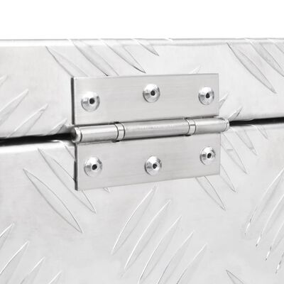vidaXL aluminiumskasse 62x40x50 cm sølvfarvet