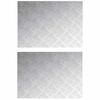 vidaXL Trappe Tread 2 stk. 70 x 50 cm S&oslash;lv Aluminium Rektangul&aelig;r