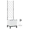 vidaXL Havekrukke med vanding og hjul Hvid 40 x 40 x 148 cm PP