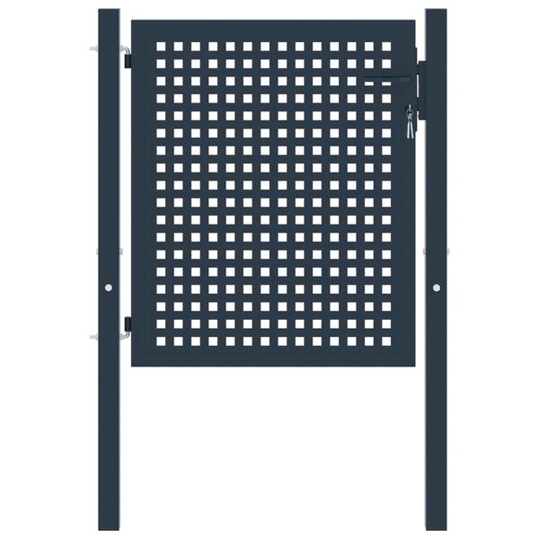 vidaXL hegnsl&aring;ge antracit 102x75 cm st&aring;l