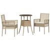 vidaXL Have Spisebordss&aelig;t 3 stk. Beige polyrattan