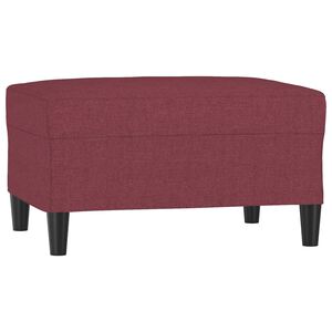 vidaXL fodskammel 70x55x41 cm stof vinr&oslash;d