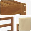 vidaXL Udend&oslash;rs sofagruppe 6 pcs Naturlig og Beige Konstrueret tr&aelig;