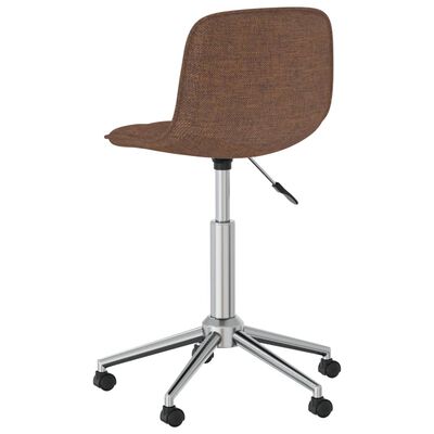 vidaXL drejelige spisebordsstole 6 stk. stof brun