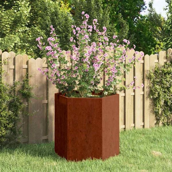 vidaXL plantekasse 40x40x45 cm cortenst&aring;l rustfarvet