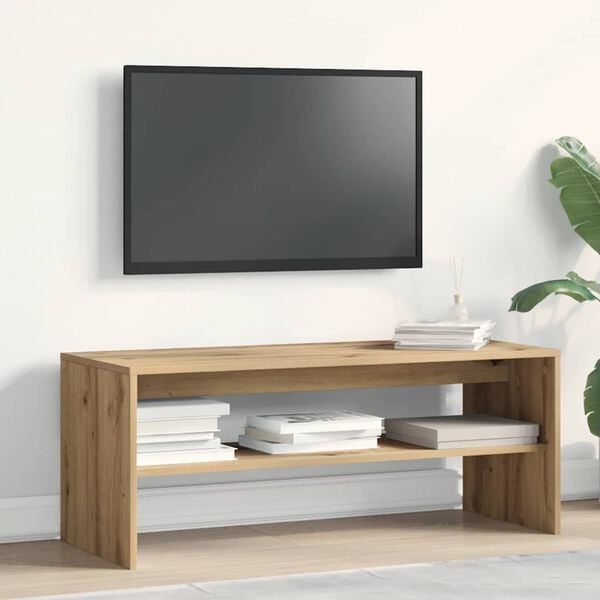 vidaXL tv-bord 100x40x40 cm konstrueret træ kunsteg