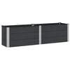 vidaXL H&oslash;jbed Sort 200 x 50 x 54 cm alu.