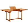 vidaXL havebord (120-170)x80x75 cm massivt akacietr&aelig;