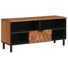vidaXL TV-skab Acacia Brun Finish 100 x 33 x 46 cm Massivt mangotr&aelig;