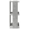vidaXL bogreol 60x30x80 cm 3 hylder konstrueret træ betongrå