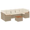 vidaXL sofas&aelig;t til haven 8 dele med hynder polyrattan beige