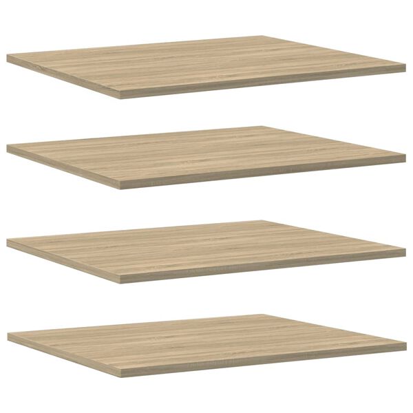 vidaXL boghylder 8 stk. 60x50x1,5 cm sp&aring;nplade sonoma-eg