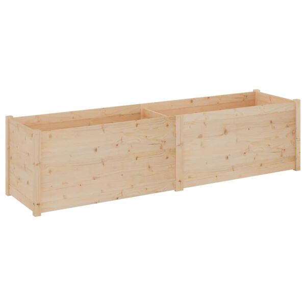 vidaXL plantekasse 200x50x50 cm massivt fyrretræ