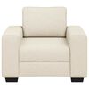 vidaXL | Sofa | med pude med pude Beige 100 x 77 x 82 cm Linned