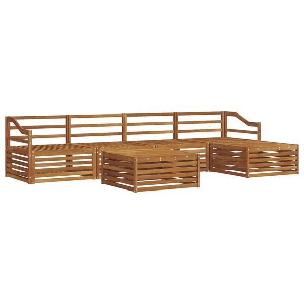 vidaXL Udend&oslash;rs sofagruppe 6 pcs Naturfarvet