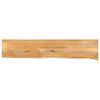 vidaXL bordplade 180x40x3,8 cm naturlig kant massivt mangotr&aelig;