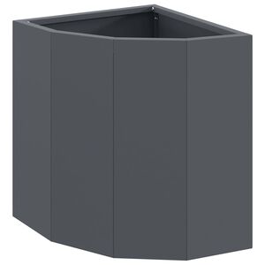 vidaXL Hj&oslash;rne Plantekasse Antracit 30 x 30 x 35 cm St&aring;l