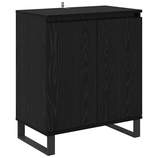 vidaXL Sideboard Sort eg 60 x 35 x 70 cm Konstrueret tr&aelig;
