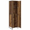 vidaXL Warderobe 2 pcs Gammelt tr&aelig; 50 x 50 x 200 cm Konstrueret tr&aelig;