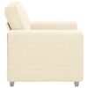 vidaXL sofastol 60 cm fløjlsstof cremefarvet