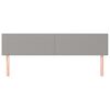 vidaXL sengegavle 2 stk. 100x5x78/88 cm stof lysegrå