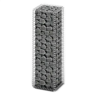 vidaXL gabionkurv med l&aring;g galvaniseret st&aring;ltr&aring;d 100 x 30 x 30 cm