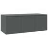 vidaXL tv-skab 80x34x30 cm konstrueret tr&aelig; gr&aring;