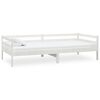 vidaXL daybed med madras 90x200 cm massivt fyrretræ hvid