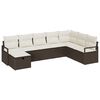 vidaXL Sofa S&aelig;t med pude 5 pcs polyrattan