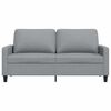 vidaXL 2-personers sofa 140 cm stof lysegr&aring;
