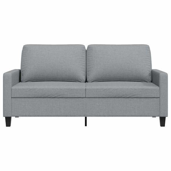 vidaXL 2-personers sofa 140 cm stof lysegr&aring;