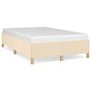 vidaXL sengeramme uden madras 120x190 cm stof cremefarvet