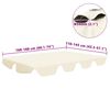 vidaXL baldakin til havegynge 188/168x145/110 cm cremefarvet