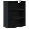 vidaXL Highboard Sort eg 69,5 x 34 x 180 cm Konstrueret tr&aelig;