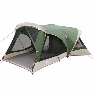 vidaXL Familietelt 14-personers Gr&oslash;n 185T Polyester med PU Coating