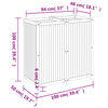 vidaXL plantekasse med for 100x50x100 cm massivt akacietr&aelig;