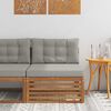 vidaXL Udend&oslash;rs Midtersofa Massivt Akacietr&aelig; Naturfarvet