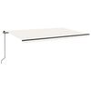 vidaXL markise 500x300 cm manuel betjening cremefarvet