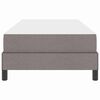 vidaXL Box spring seng med madras Gr&aring;brun 80 x 200 cm Stof