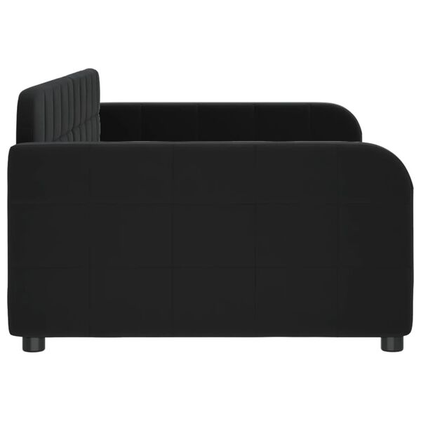 vidaXL daybed 90x190 cm velour sort
