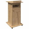 vidaXL Podium Artisan Egetr&aelig; Konstrueret tr&aelig; 55 x 55 x 107 cm