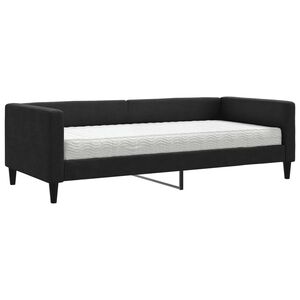 vidaXL daybed med madras 90x190 cm stof sort