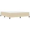 vidaXL Box spring seng med madras Creme 180 x 200 cm Stof